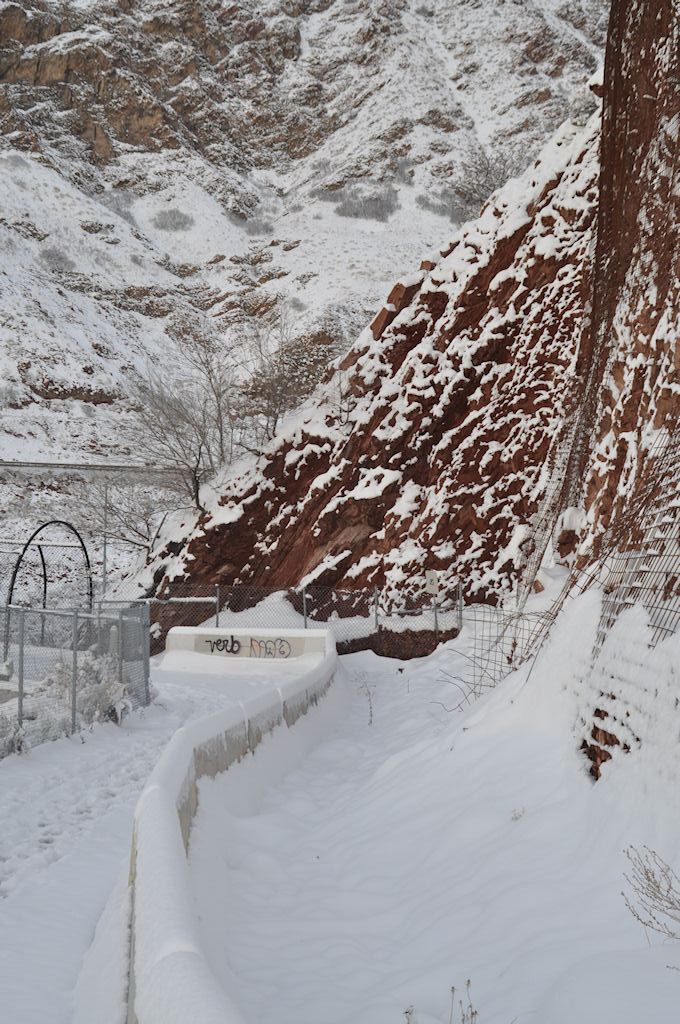 Red Rock and Snow