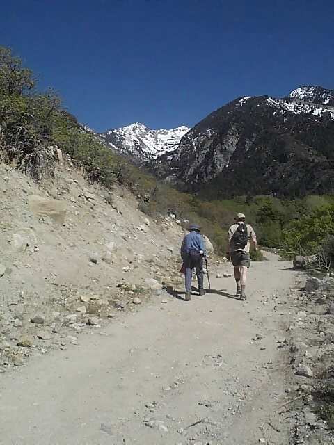 Hikers in Bells Canyon