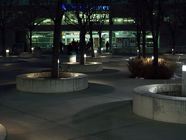 Delta Center at Night