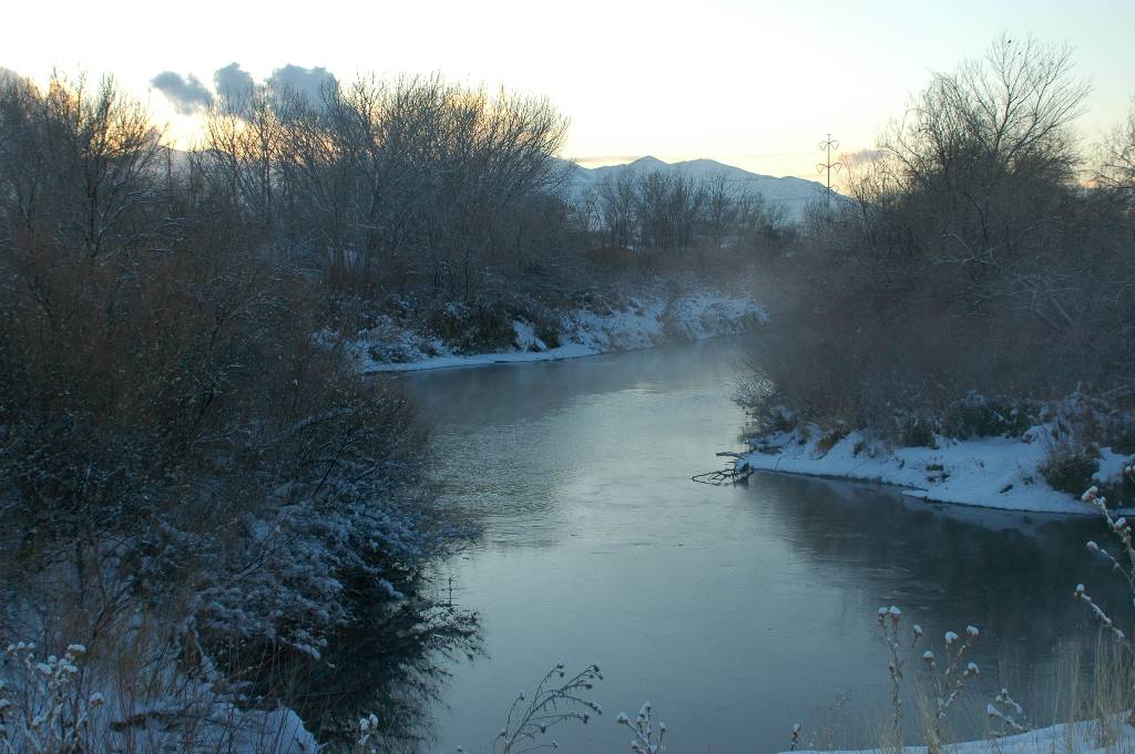 Jordan River in Winter
