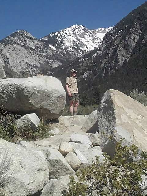 Hiker in Bells Canyon