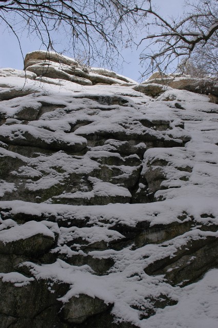 Snowy Cliff