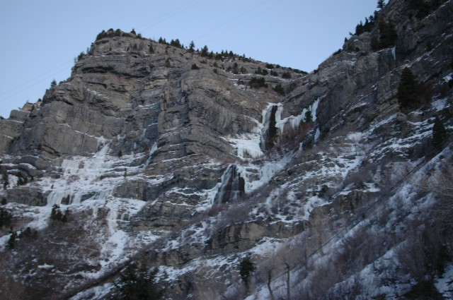 Bridal Veil Falls in Winter