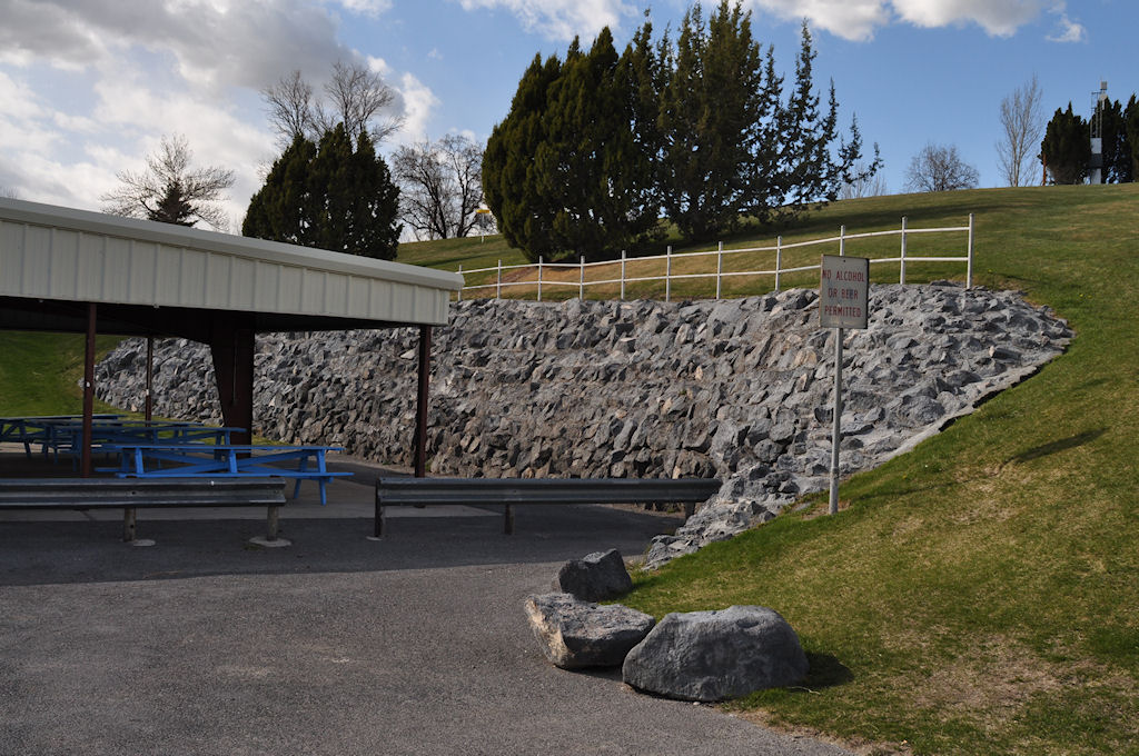 Retaining Wall and Pavilion