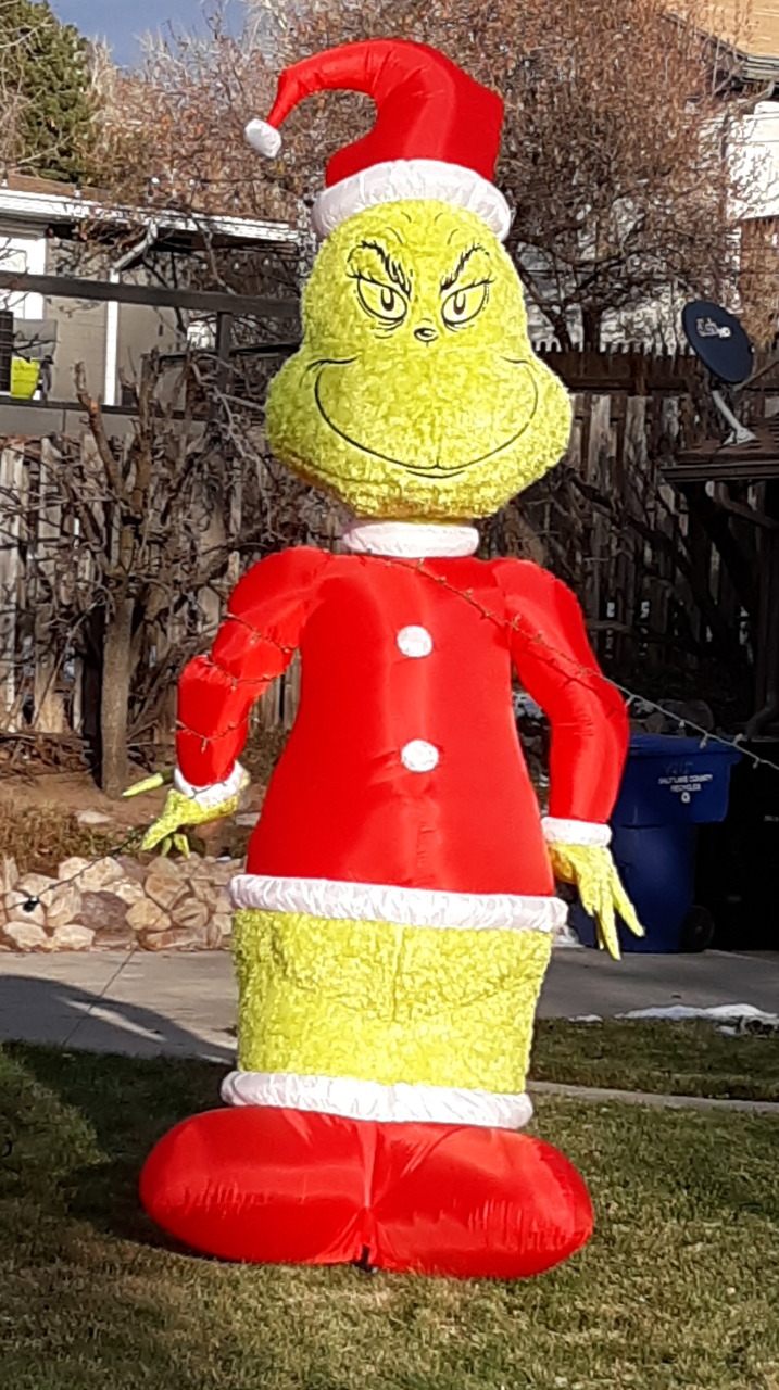 An Inflatable Grinch
